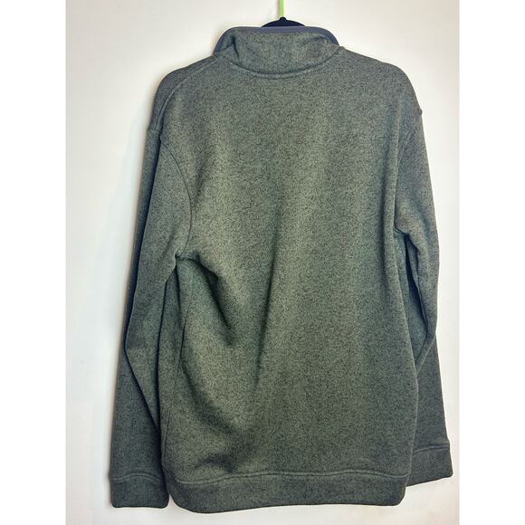 Eddie Bauer Big and Tall Mens Large Tall Popover Green Long Sleeve Collar - Picture 7 of 9